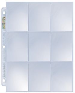 PAGE DE PLASTIQUE POUR  CARTES